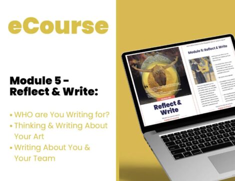 engage art learning ecourse online module reflect write